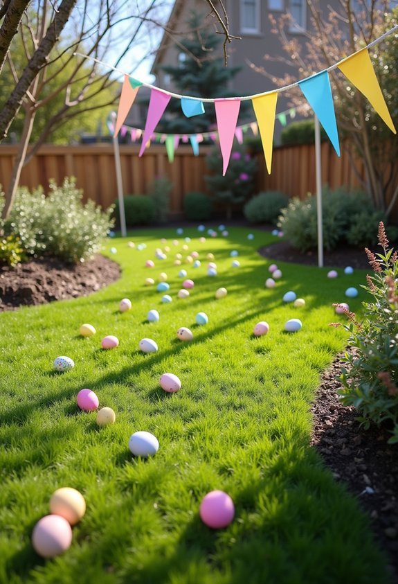 age appropriate egg hunting zones
