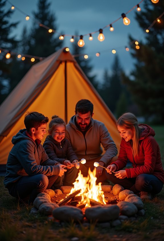 backyard camping family fun
