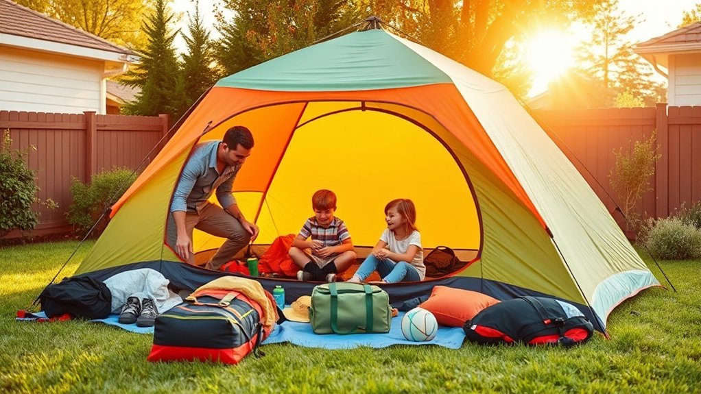 backyard camping practice run