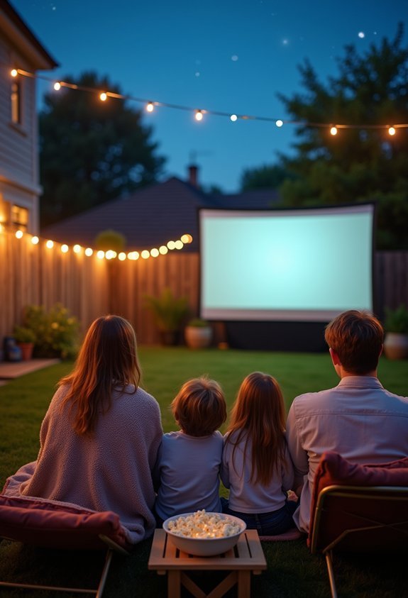backyard movie night magic