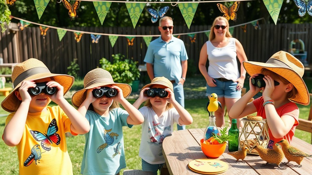 backyard wildlife adventure party