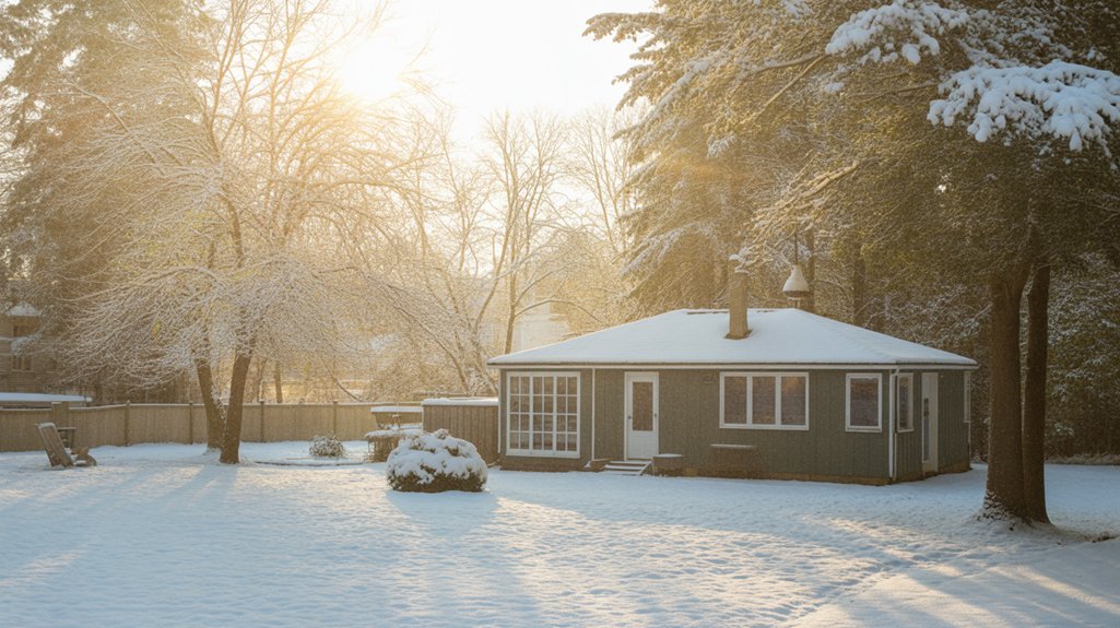 build a snowy village