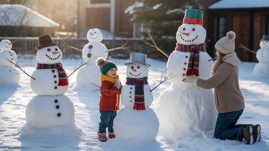build safe snowman village