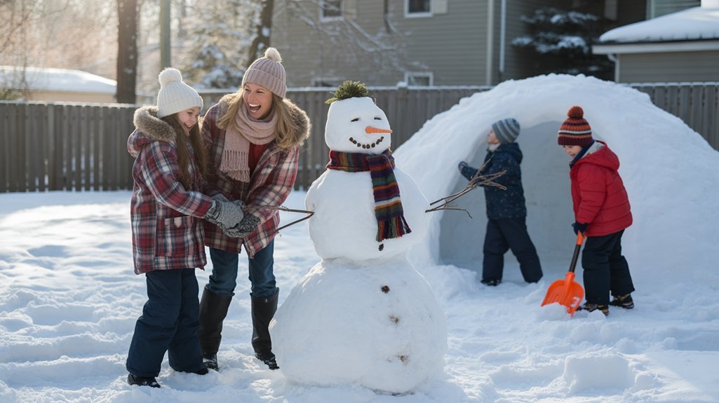 build snowman spread joy