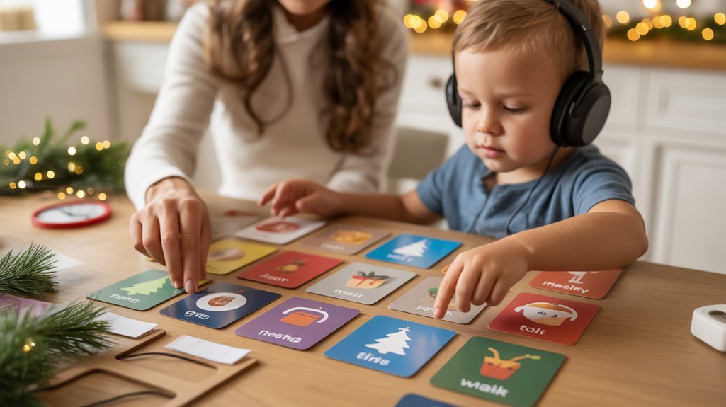 calm holiday visual schedule