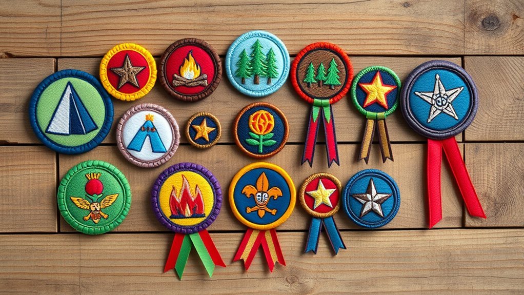 camping achievement badge system
