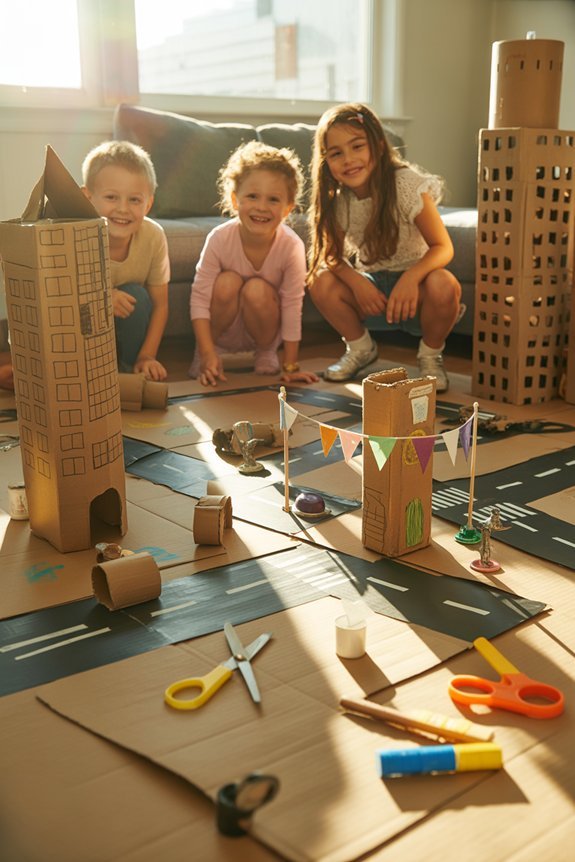 cardboard city building activities