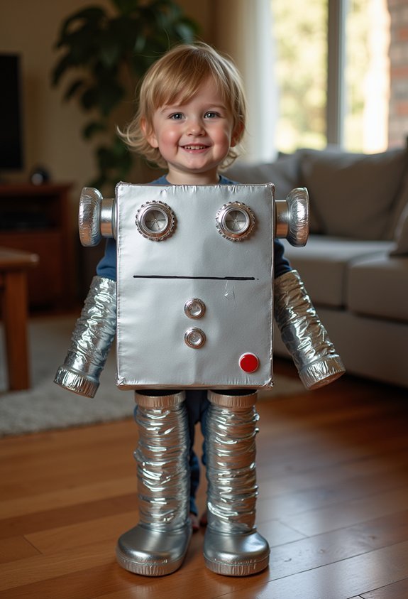 cardboard robot costume creation