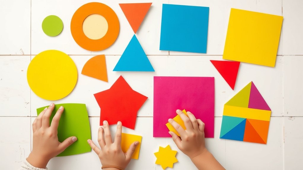 cardboard shape puzzle activity