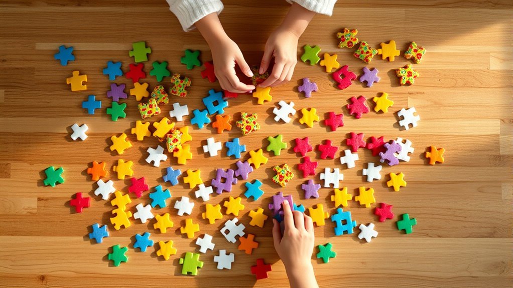 cereal box puzzle crafting
