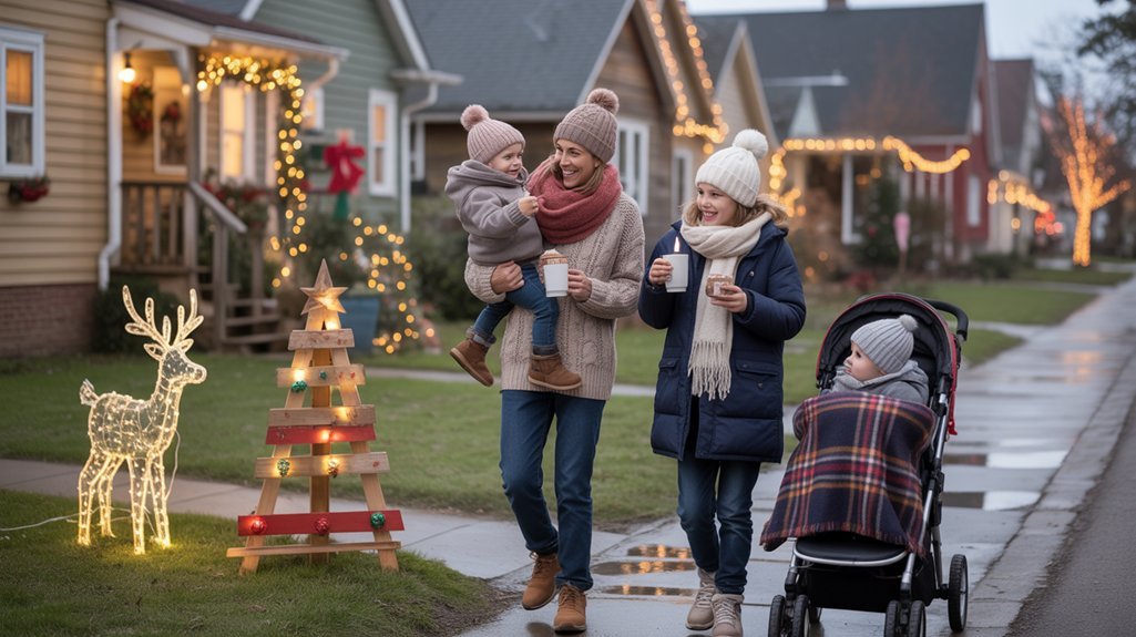 christmas lights walking tour