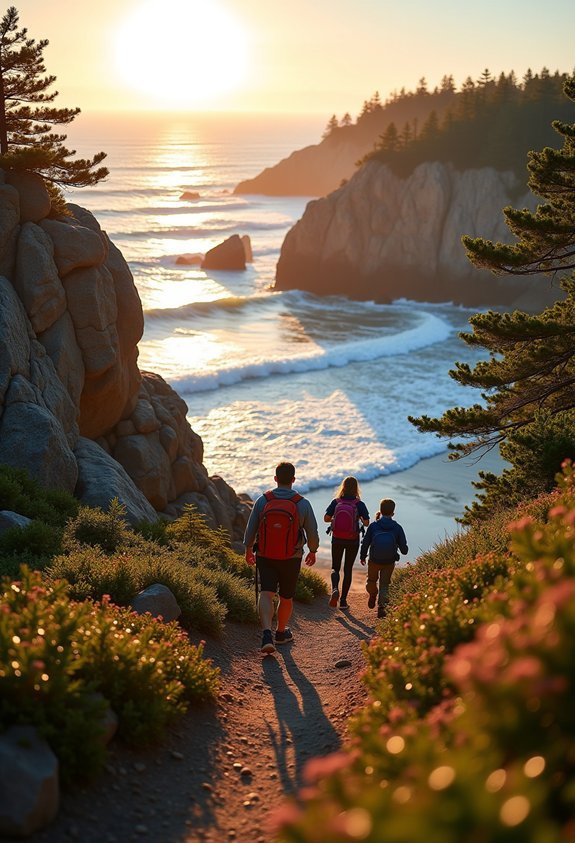 coastal hiking family adventures
