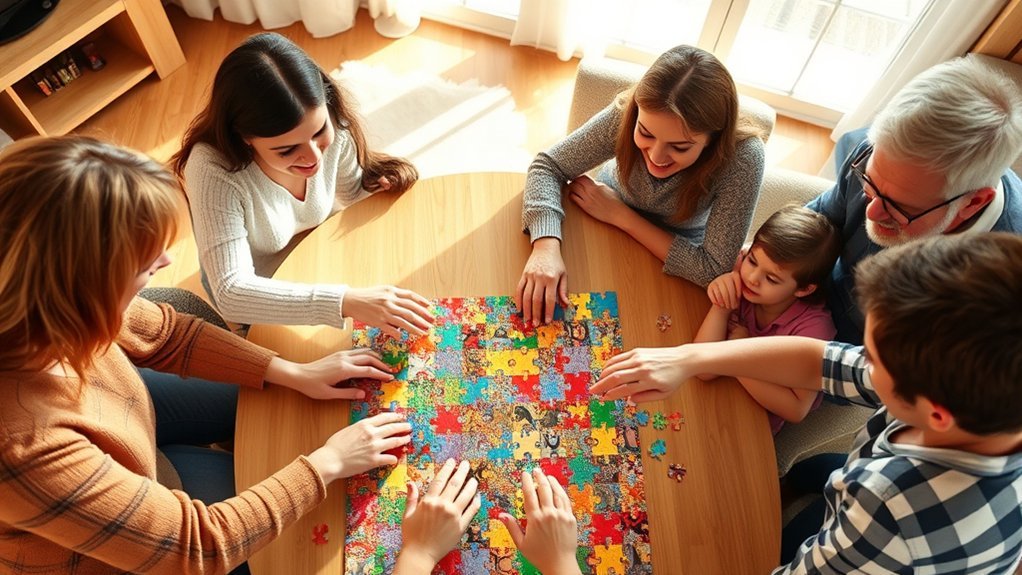 collaborative family puzzle experiences