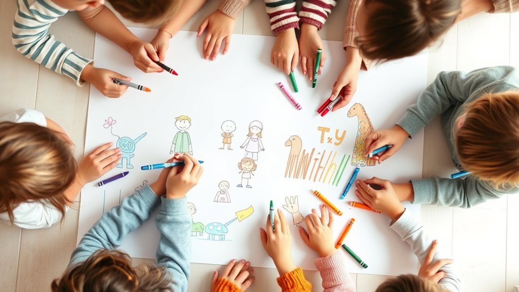 collaborative storytelling through drawing