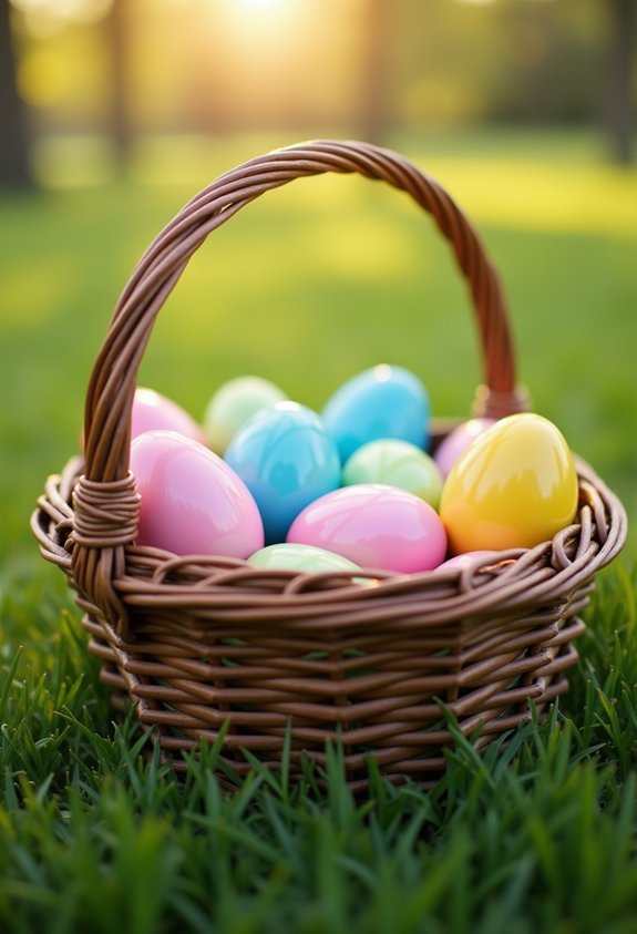 color coded egg hunt