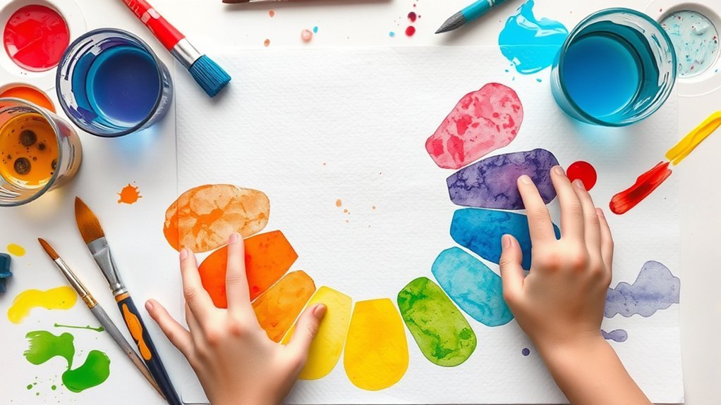 color mixing and experimentation