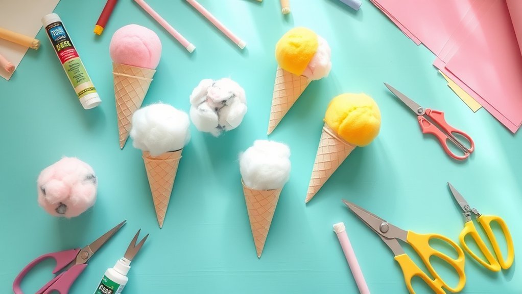 colorful ice cream craft