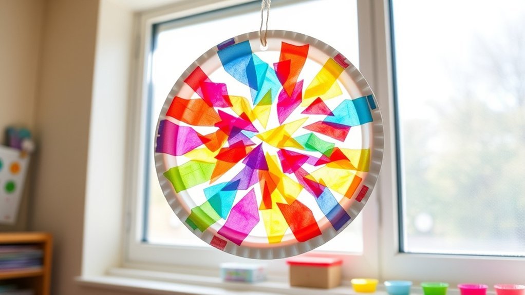 colorful paper plate crafts