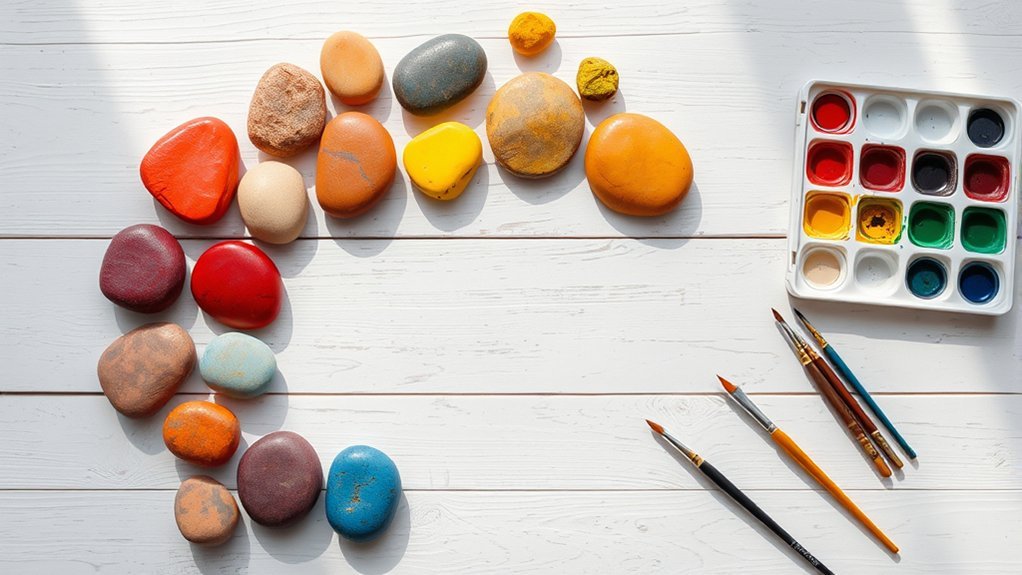 colorful rock painting game