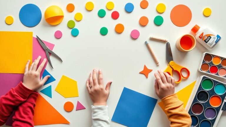 colorful shape craft activities