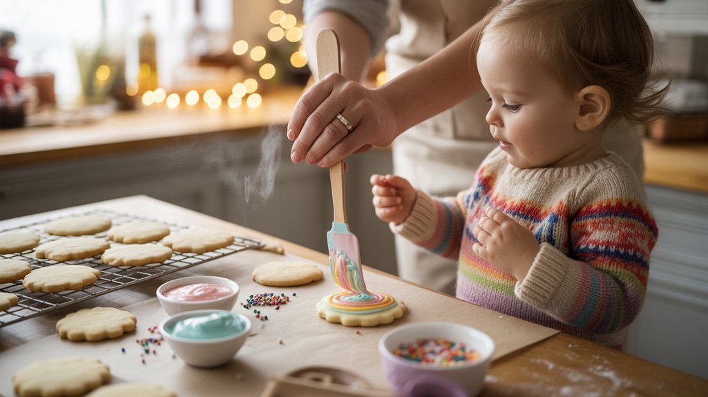 cookie decorating fun together