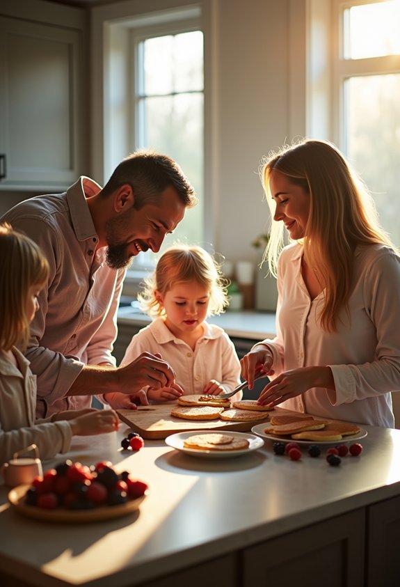 cooking fosters family teamwork