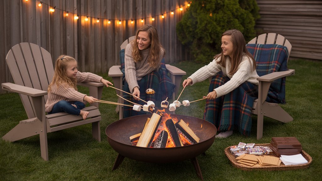 cozy backyard bonfire experience