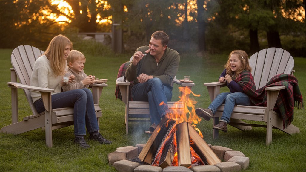 cozy backyard campfire experience