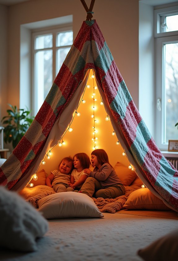cozy blanket fort adventure