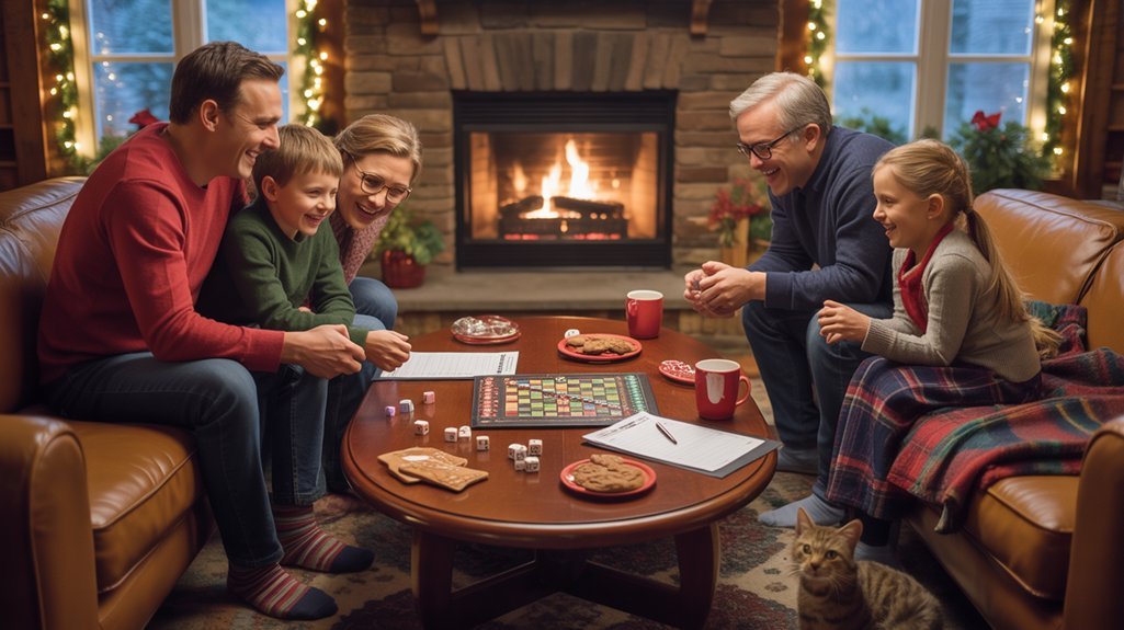 cozy family board game night