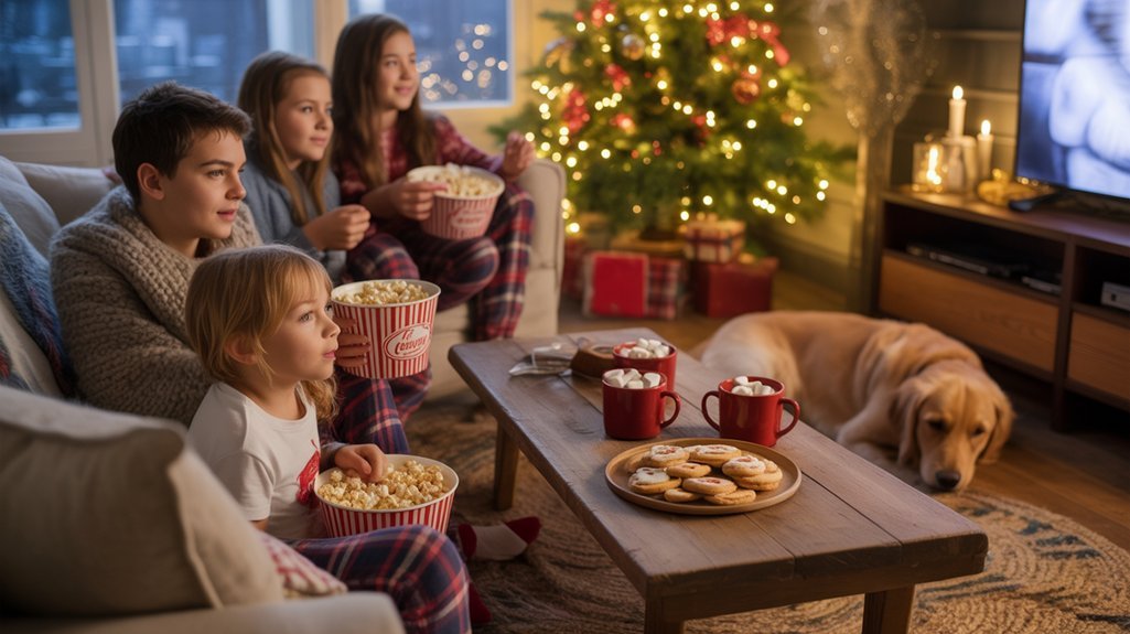 cozy family movie night