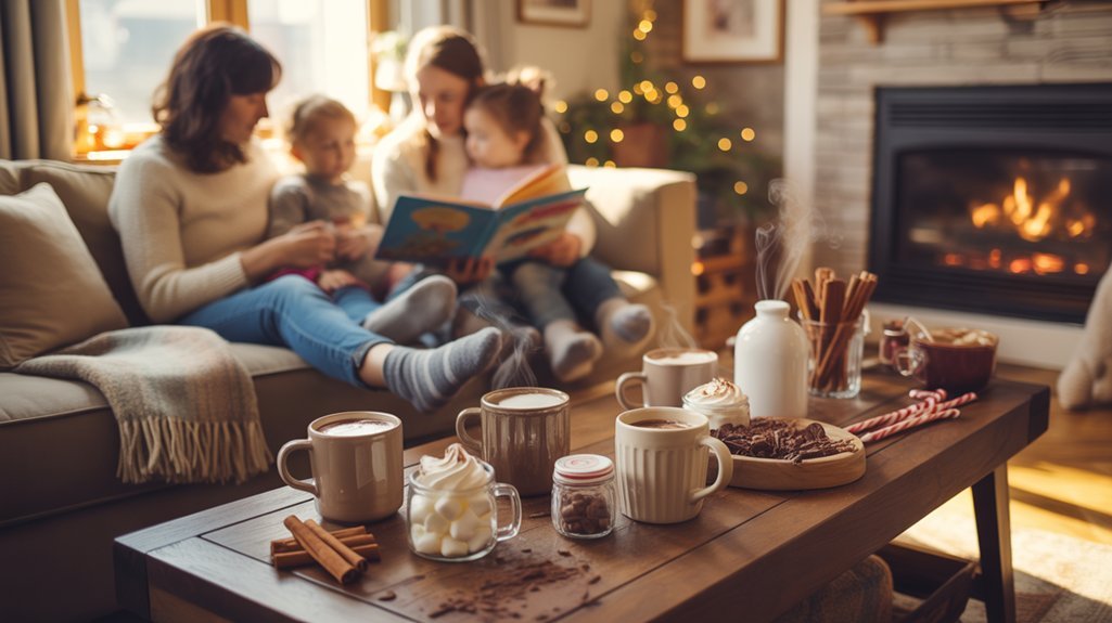 cozy hot chocolate storytelling evening