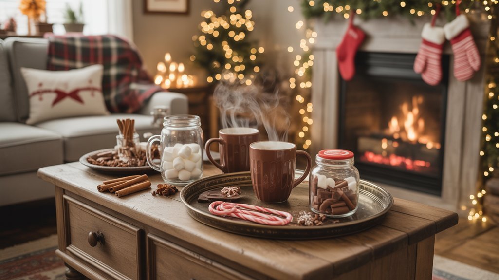cozy hot cocoa bar
