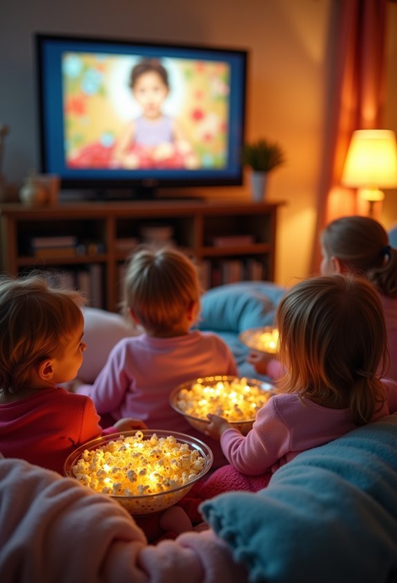 cozy movie marathon night