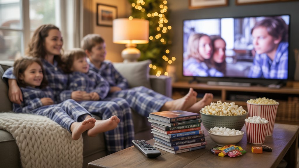 cozy movie night together