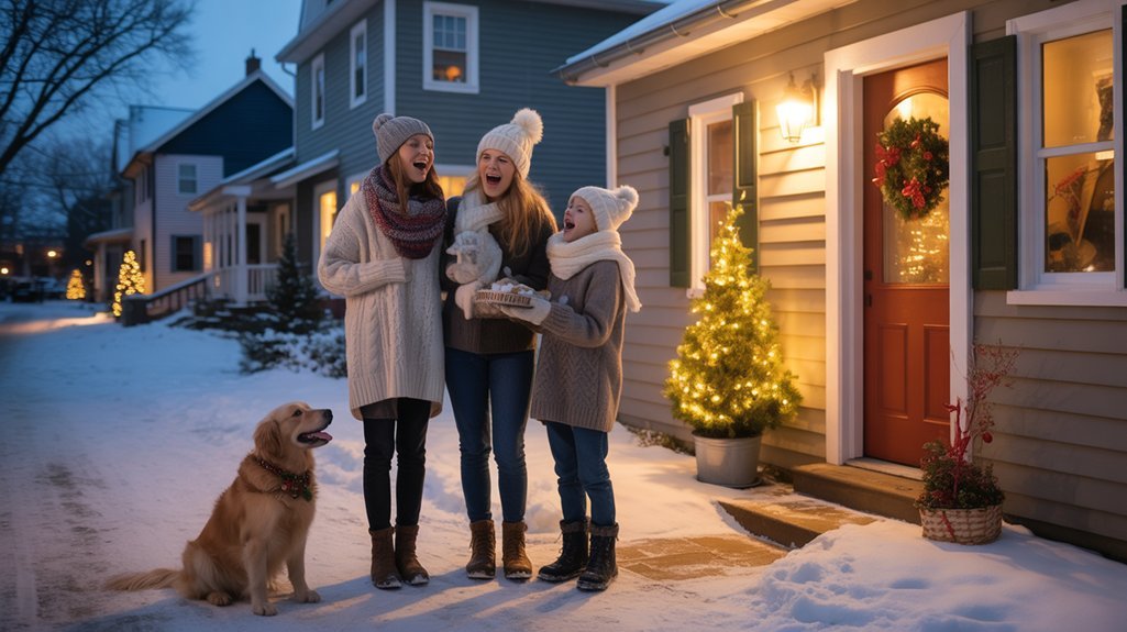 cozy neighborhood caroling adventure
