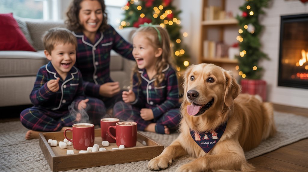 cozy pajama photo shoot