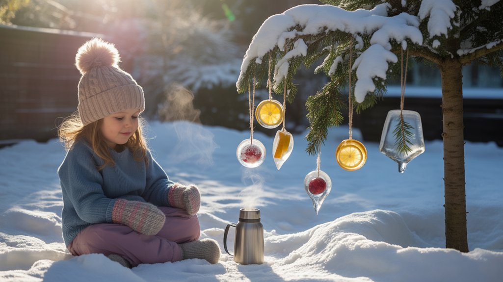 craft ice ornaments together