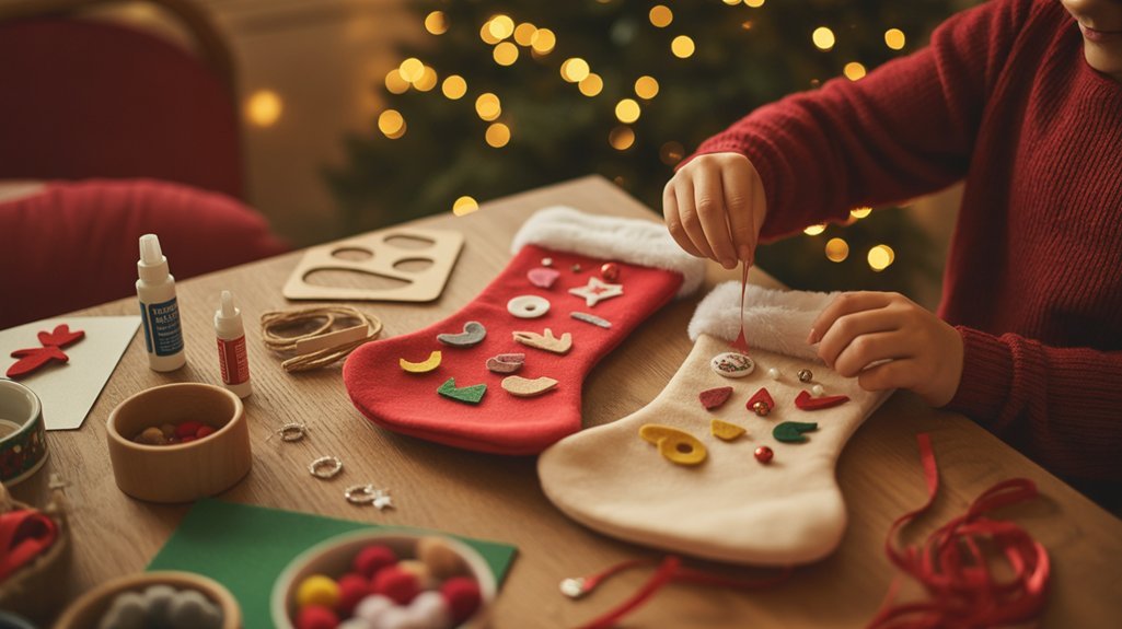 craft personalized stockings together