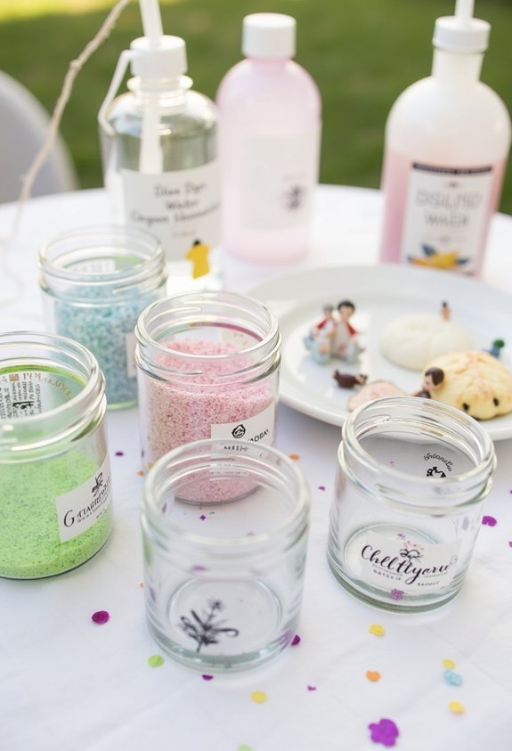 create magical snow globes