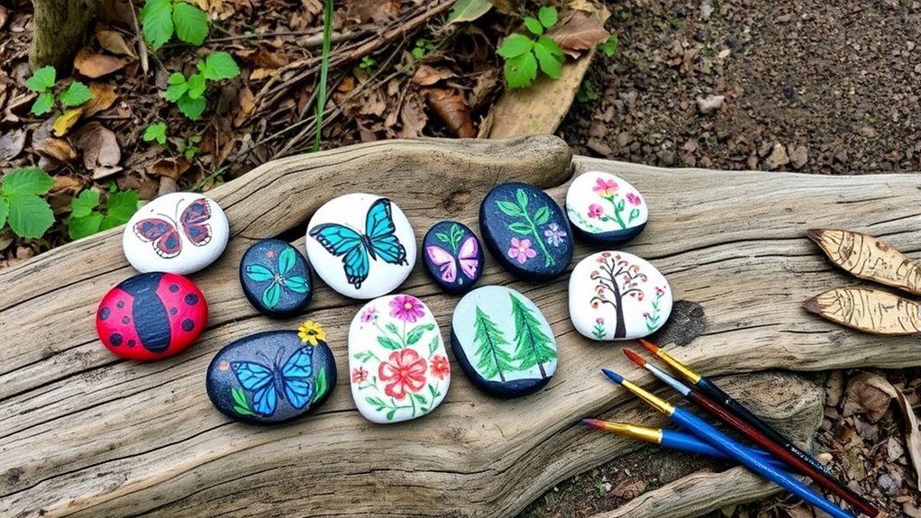 creative hiking rock painting