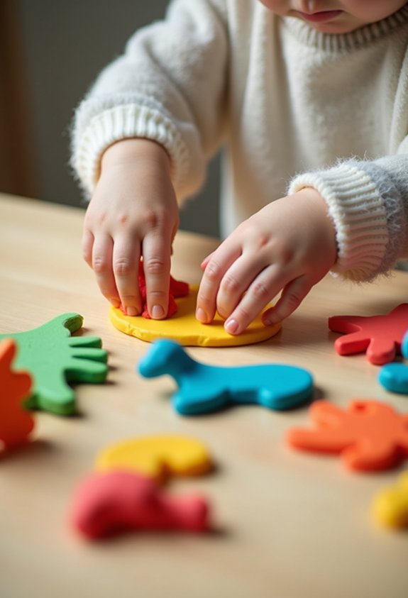 creative playdough sculpting activity