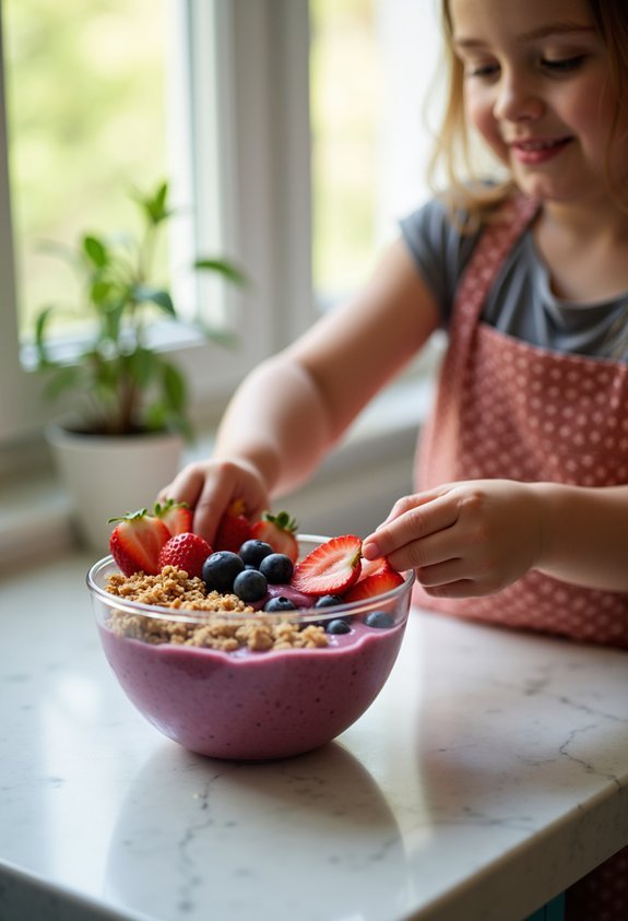 creative smoothie bowl layering