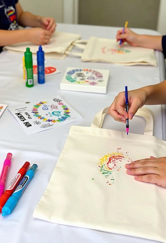creative tote bag crafting