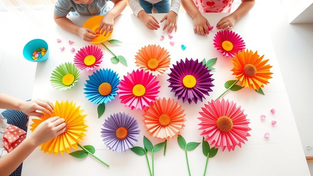 cupcake liner flower crafts