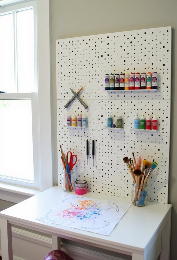 customizable creative pegboard systems