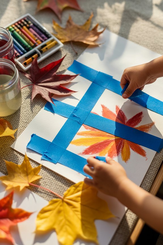 fall leaf rubbings project