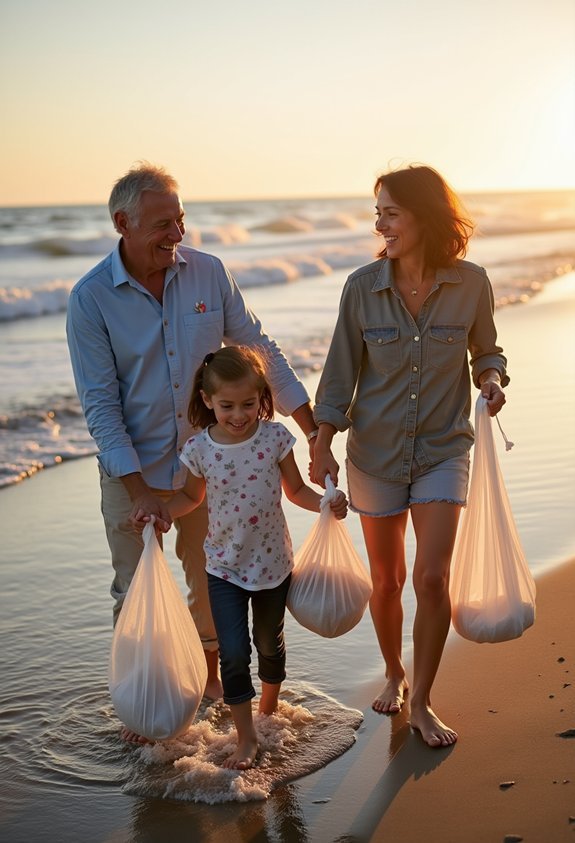 family beach cleanup activities