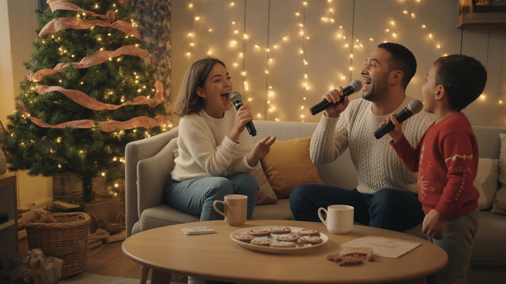 family christmas karaoke fun