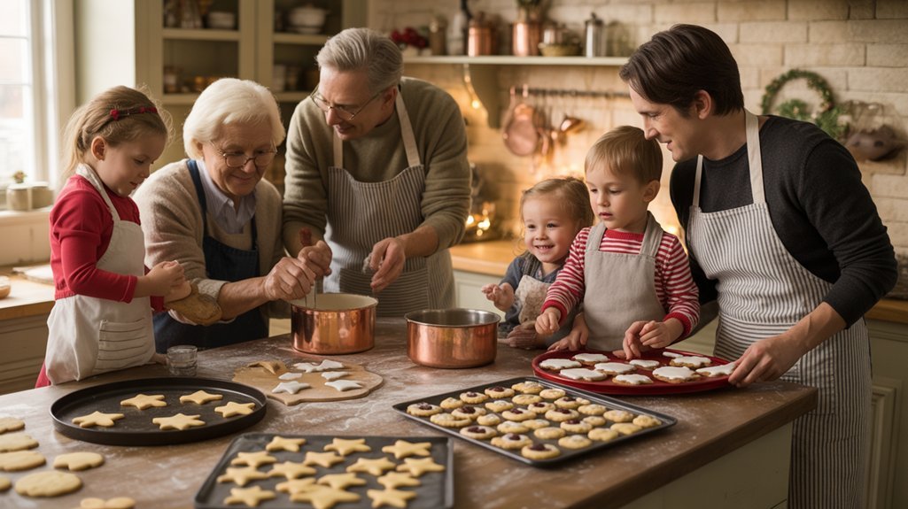 family cookie baking exchange